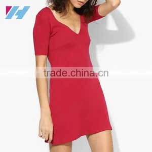 Ladies Simple New Fashion Clothing Sexy Bodycon Shift Dress thumbnail-2