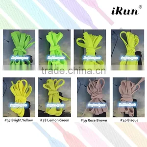 Flat Padded Oval Colored Shoe Laces Shoelaces Bootlaces~High Quality Polyester~8mm Width~NO MOQ~57 Colors~Accept Custom thumbnail-4