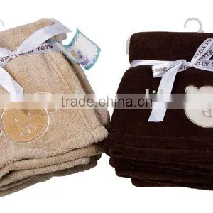 Baby Coral Fleece Blanket With Emb/embroidered Fleece Blanket/large Fleece Blanket thumbnail-1
