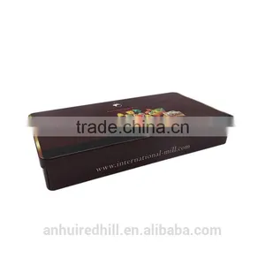 New Rectangular Exquisite Decorative Christmas Tin Box for Gift thumbnail-2