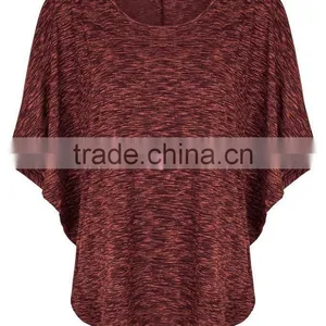 Women's Sexy Purple Maroon Charcoal Grey Bat t Shirt thumbnail-3