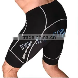 Black Silicone Bike Shorts for Men thumbnail-1