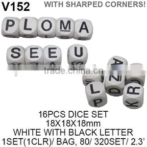 12PCS COLOR WOODEN DICE thumbnail-2