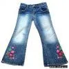 Sell Girls' Jeans With Embroidery thumbnail-1