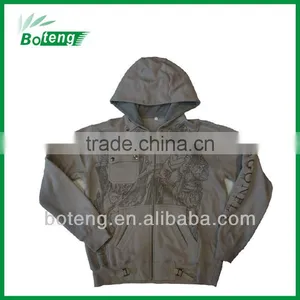 Men's Hoody Fleece Jacket With EMB and Print thumbnail-1