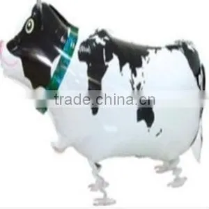 Wholesale Cheap Walking Pet Cow Shaped Mylar Helium Aluminium Foil Balloon thumbnail-1