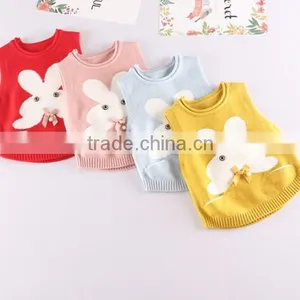B21665A Wholesale Cheap Baby Cute Cartoon Sweater Vest thumbnail-1