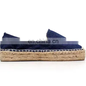 Wholesale Washed Demin Canvas Alpargata Women Slip on Shoes thumbnail-2