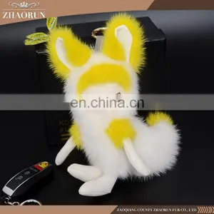 Hot-Selling Keychain Fox Fur Pom Poms Pendant thumbnail-1