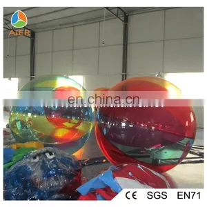 Inflatable Floating Walking Ball, Transparent n Color Floating Water Ball, Rainbow Floating Water Ball thumbnail-5