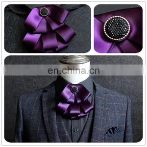 Aidocrystal New Adjustable Men's Silk Pine Bow Tie Wedding Party Necktie Bowtie For Men Candy Solid Colors Neckwear thumbnail-1