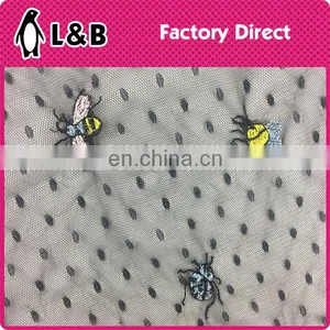 High Quality Popular Embroidery Polyester Mesh Fabric thumbnail-5
