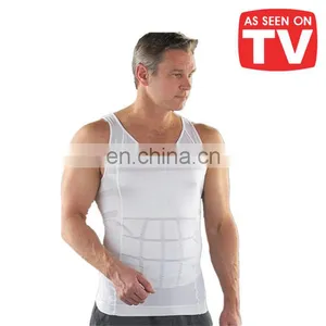 As Seen On TV Men Shaper Vest Body Slim Compression Shirt Waist Girdle Shapewear Underwear thumbnail-2