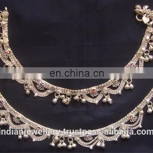 Anklet Jewelry Manufacturer, Custom Design, Gold, Rhodium Plated Ankle Bracelets Export thumbnail-1