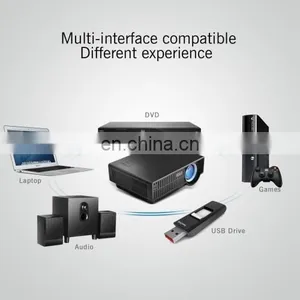 Dropshipping C90 3500LM 1280x800 Home Theater LED Projector With Remote Controller thumbnail-6