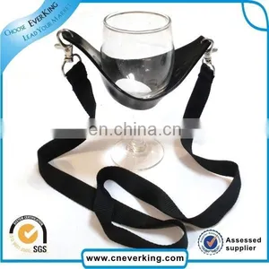 Fancy Personalized Free Sample Lanyard With Glass Holder thumbnail-2