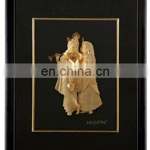24k Gold Indian God Frame thumbnail-1