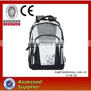 2014 Black Grey Cheap Sports School Backpack Bag thumbnail-1