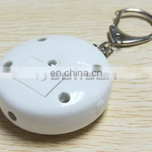 Promotional Gift Round Shaped Mini Keychain Personal Alarm With LED Light thumbnail-5