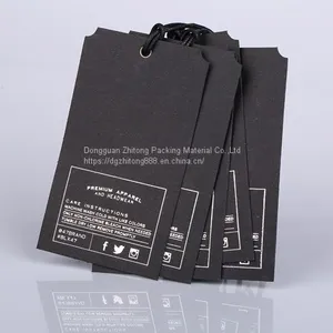Custom Matte Finish Paper Hang Tags Labels for Clothing thumbnail-3