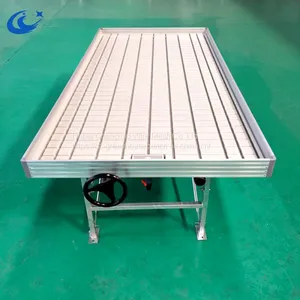 Ebb and Flow With Greenhouse Growing Tray Rolling Table High Quality thumbnail-3