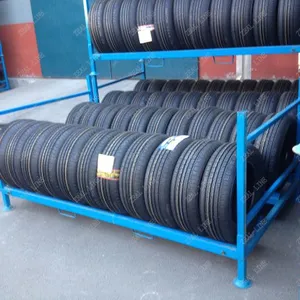 Foldable Tire Stack Racking, Foldable Tire Rack thumbnail-1