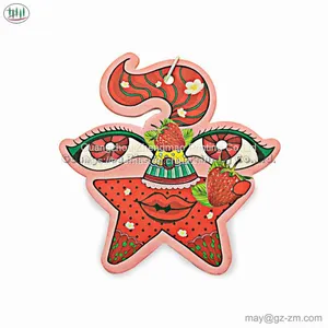 CMYK Printing Offset Paper Card Strawberry-like Forty-five Days Lasting Aroma Car Air Freshener thumbnail-5