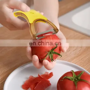 High Quality Stainless Steel 2 In 1 Potato Peeler And Cutter Fruit Peeler Vegetable Peeler With 2 Blades thumbnail-2