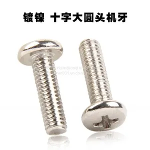 M1.7/M2/M2.5/M3/M4/M5 Pan Head Screw Flat Screws Cross Recessed Raised Counter Phillip Plaine Micro Puntas Tornillos Vis Vida Viti DIN7985 ISO7045 thumbnail-5