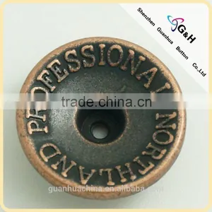 20mm Concave Jeans Button With Logo thumbnail-1