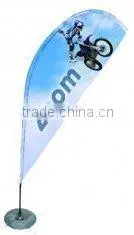 Rotatable Flying Beach Banner Polyester Graphic Fabric Displays With Customized thumbnail-1