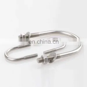 Types of u Bolt Clamp Stainless Steel Double u Bolt m8 thumbnail-1
