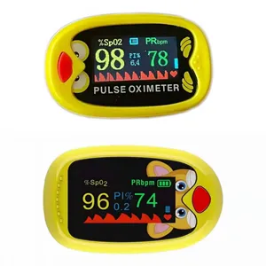 2021 New Design Factory Price Children Fingertip Pulse Oximeter Rechargeable Finger Pulse Oximeter TFT Screen Display Oximeter Devices thumbnail-1