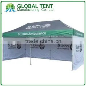 Custom Print Aluminum Folding Pagoda Trade Show Tent 3x6m ( 10ft X 20 Ft), Printed Canopy & Valance, 3 Full Walls thumbnail-4