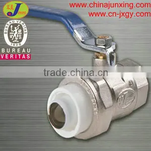 PERT Pipe Fittings/ Plastic Pipe Fittings Single Female Brass Ball Valve thumbnail-1