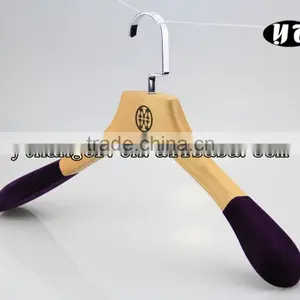 Customized Wooden Men Coat Hanger thumbnail-1