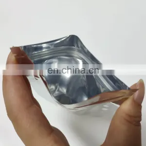 Customized Logo Resealable Aluminum Foil Three Side Seal Small Packaging Bags on Sale thumbnail-3