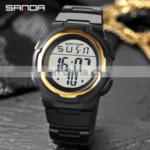 Sanda 2012 Private Label Electronic Mens Fashion Watch Waterproof Luminous Alarm Sport LED Digital Watches thumbnail-2