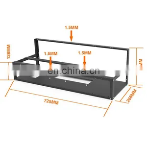 12 Gpu Open Rig Frame Rack Case Open Air 3 Rig Frame 6 8 10 12 Case Gpu Rig Server Frame Farm Case 12 Gpu thumbnail-3
