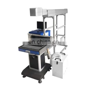 Cheap Price Depth Metal Laser Engraver 50W 30W 20W Fiber Source Laser Marking Machine With Pen Conveyor Belt thumbnail-1