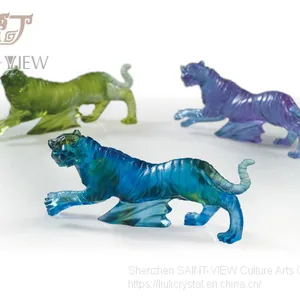 Crystal Glass Mini Animal Sculpture Home Accessories Baby New Born Wedding Return Gift thumbnail-3