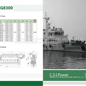 G8300 Marine Engine 1323KW-1206KW With CCS and NOx thumbnail-3