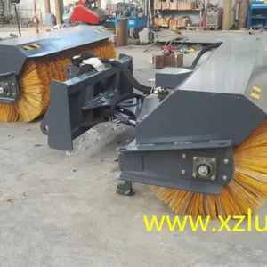 China Skid Loader Angle Sweeper Manuafcture,snow Sweeper Attachments for Skid Steer Loader thumbnail-4