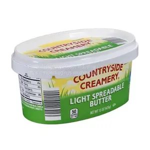 450g IML Plastic Margarine Tub Oval Shape thumbnail-1