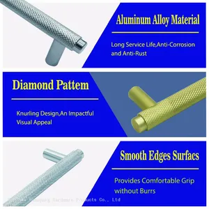 Factory Selling Cabinet Door Knurled Handles Furniture Kitchen Drawer Brass Pull Handle thumbnail-5