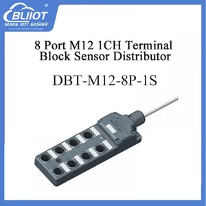 M12 4/8 Port IP67 10/20/30m PNP Waterproof Sensor Distributor for Automation Industry thumbnail-1