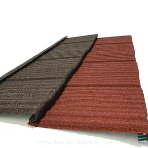 Roofing Sheet Galvanlume Stone Color Coated Metal Roof Tiles Factory Price 0.18-0.55mm thumbnail-5
