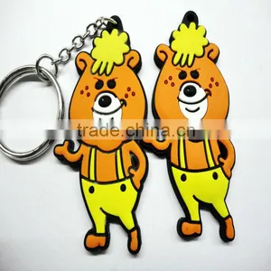 Custom Shaped Rubber Keychain, Printed Soft PVC Fill Keychain thumbnail-1