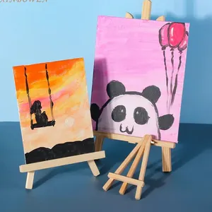 Cheapest Price Portable Mini Pine Wood Easel Custom Different Size Wood Easel thumbnail-3