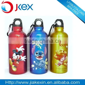 Aluminum Sport Water Bottle With Carabiner Hook thumbnail-2